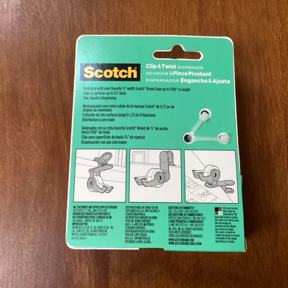 Scotch Clip & Twist Dispenser New